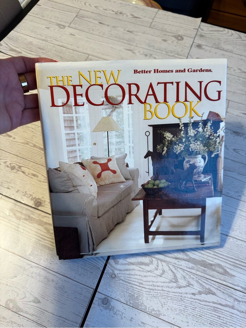Better Homes And Gardens Decorating Book — Cream Cover with Red & Yellow Accents